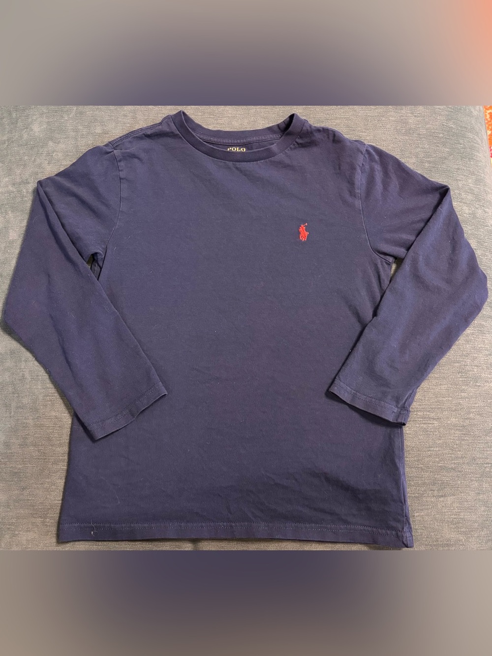 Polo by Ralph Lauren Navy Tee with Red Pony Embroidery